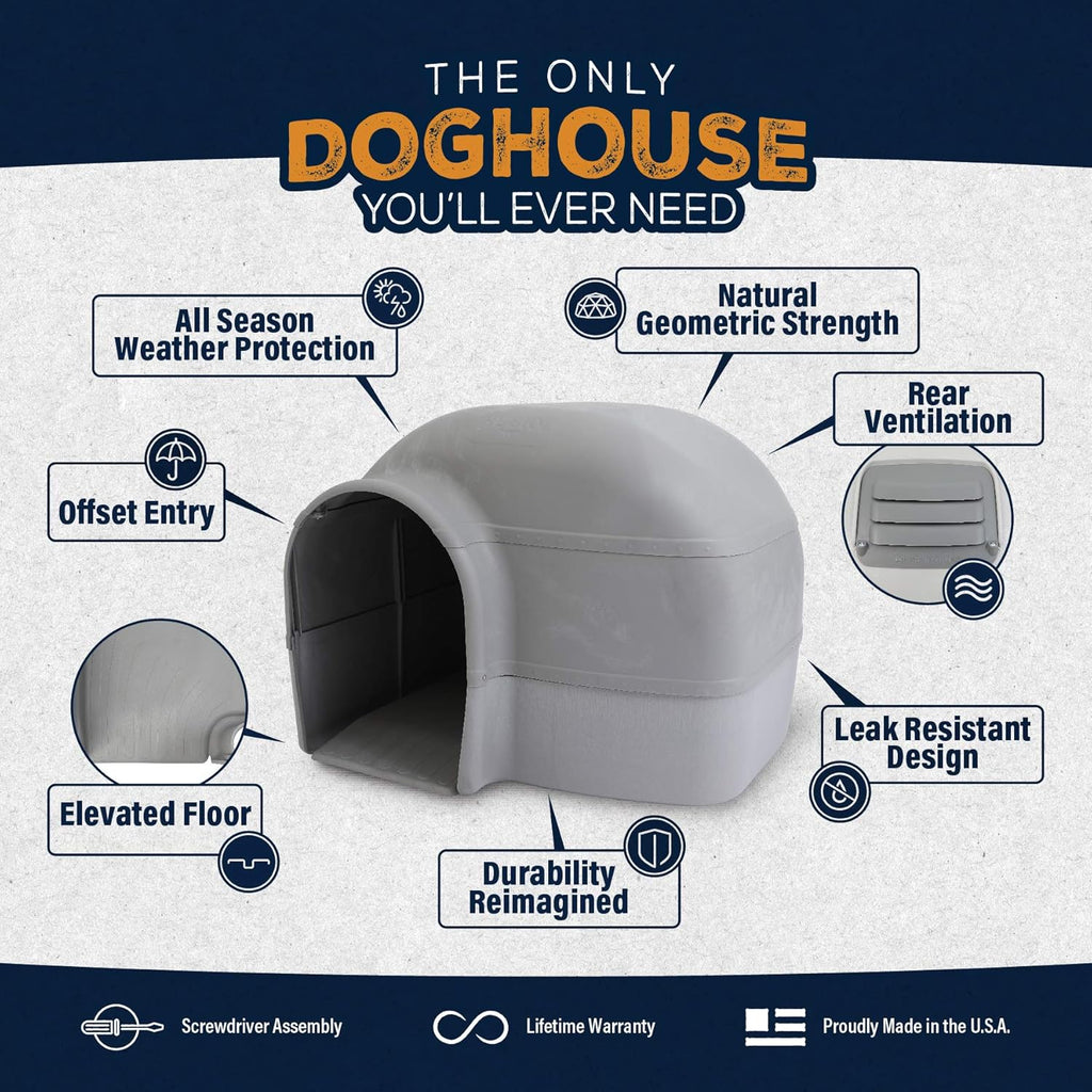 Dog House Large Waterproof Plastic